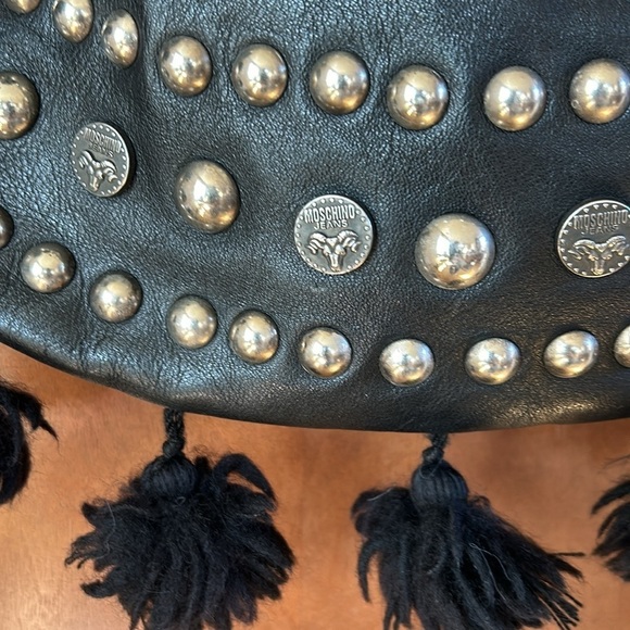 Moschino Purse With Gorgeous Tassel and Studded Accents - Picture 2 of 7